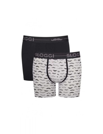 
						Set Boxeri Sloggi by Triumph, alb/negru