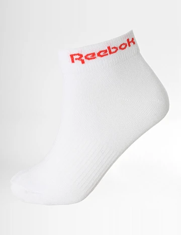 Set sosete Reebok, alb Alb