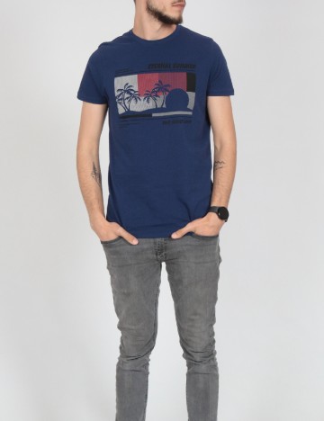 Tricou Milano Bulls, bleumarin