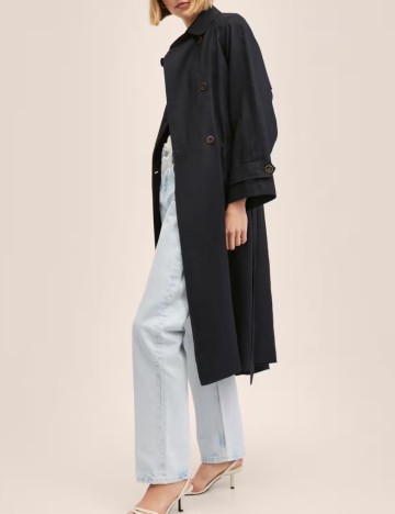 Trench Mango, negru