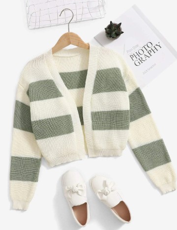 Cardigan Shein Kids, ecru