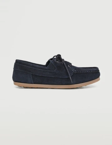 Mocasini Mango Kids, bleumarin Albastru