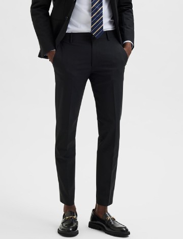 
						Pantaloni Selected, negru