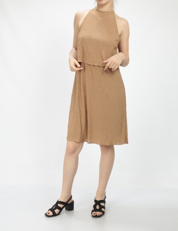 Rochie scurta Vila, maro, M