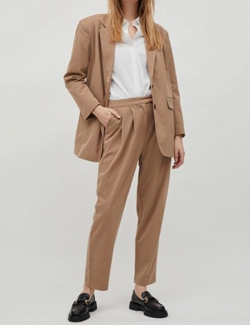 Pantaloni Vila, maro