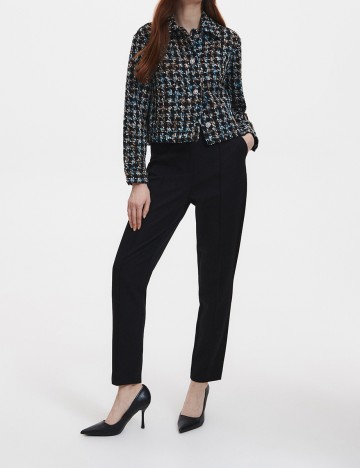 Pantaloni Reserved, negru, S