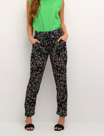 Pantaloni Kaffe, negru