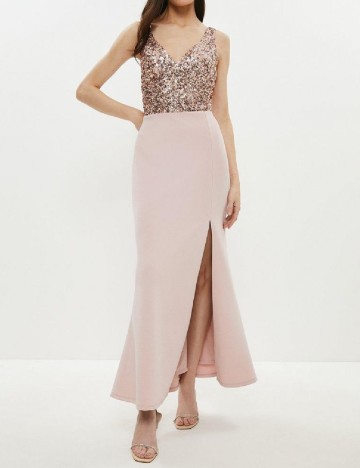 Rochie lunga Coast, roz