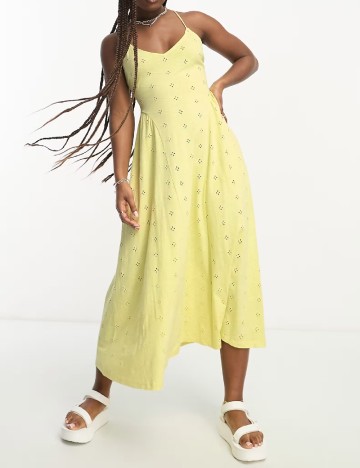 Rochie medie ASOS, galben