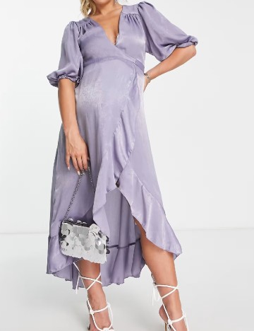 Rochie lunga Flounce London Maternity, mov