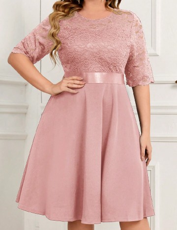 Rochie medie Miusol Plus Size, roz