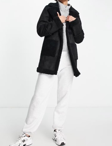 Palton Threadbare, negru