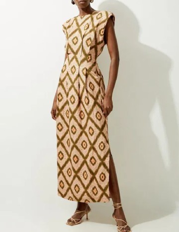 Rochie lunga Karen Millen, crem