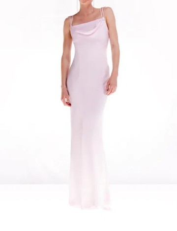 Rochie lunga Karen Millen, roz pal