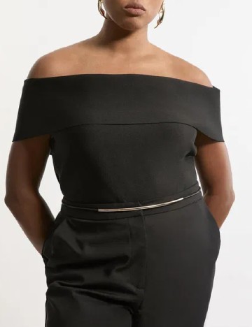 Bluza Karen Millen Plus Size, negru