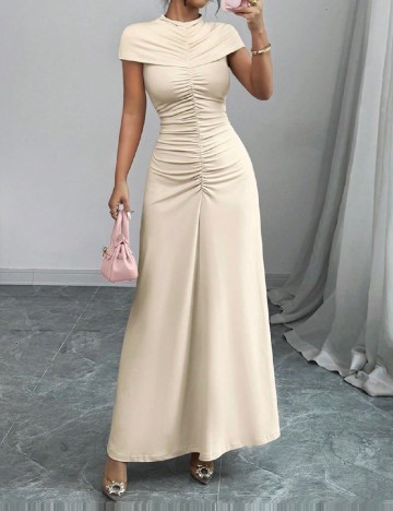 Rochie lunga SHEIN, crem