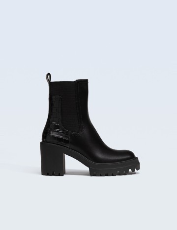Botine Stradivarius, negru
