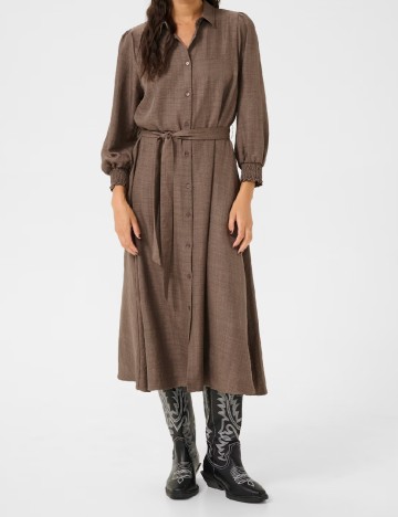 Rochie medie Kaffe, maro