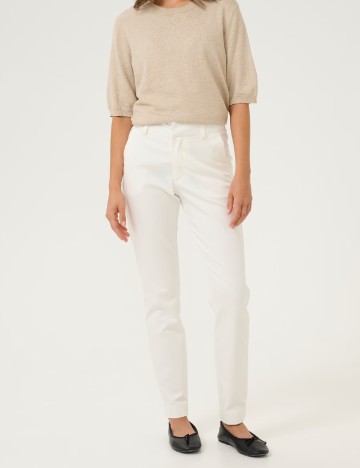 Pantaloni Kaffe, alb