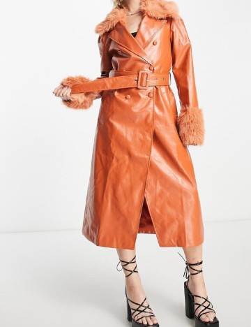 Trench extro&vert, portocaliu