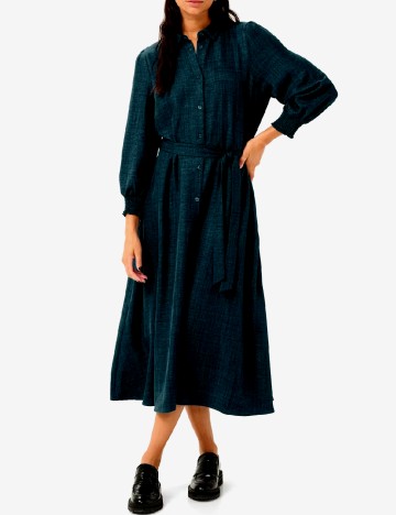 Rochie medie Kaffe, verde inchis