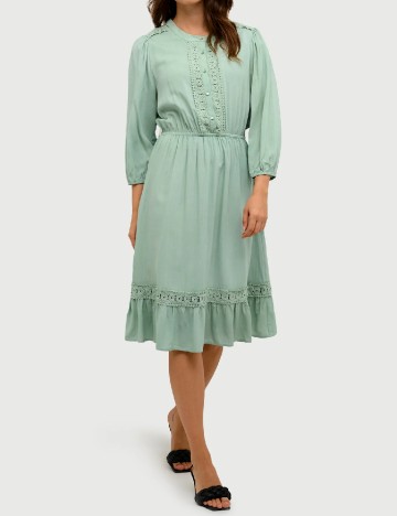 Rochie medie Kaffe, verde