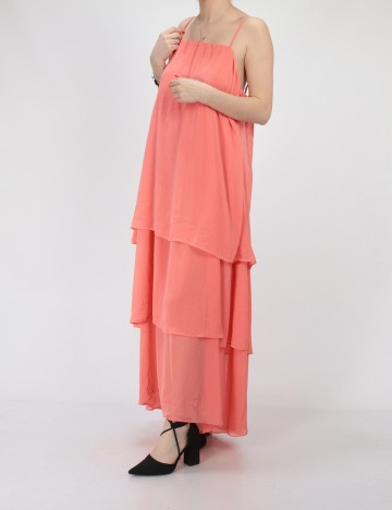 Rochie lunga Object, roz, 36