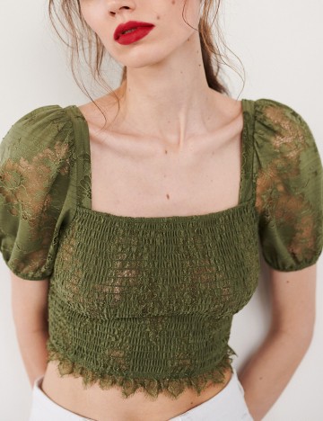 Top Reserved, verde, XL