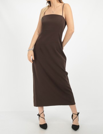 Rochie medie Only, maro, 38