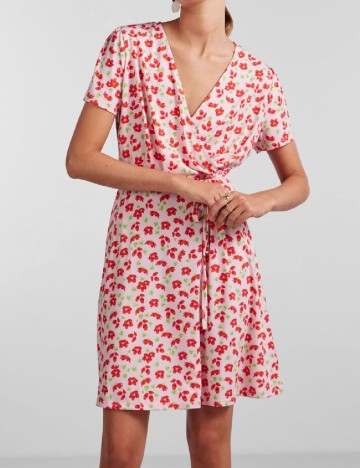 Rochie scurta Pieces, roz