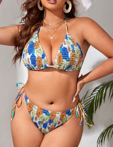 Costum de baie SHEIN CURVE, mix culori Mix culori