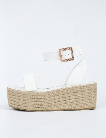 Sandale South Beach, alb