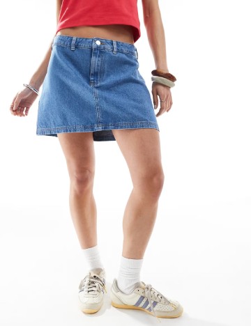 Fusta Miss Selfridge, albastru