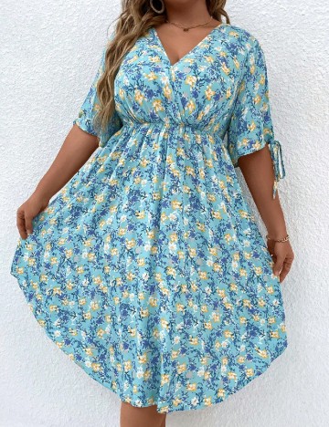 Rochie scurta SHEIN CURVE, floral