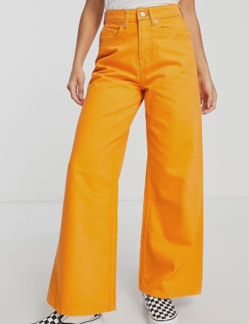 Blugi Don t think twice, portocaliu