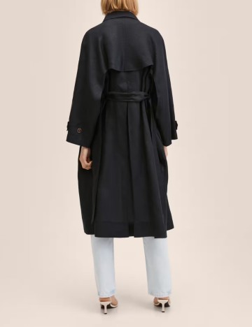 Trench Mango, negru