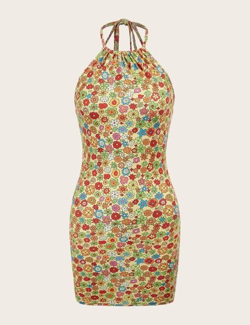 Rochie scurta SHEIN, floral, L