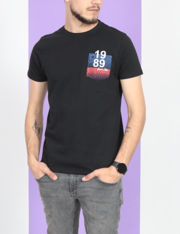 
						Tricou Milano Bulls, negru