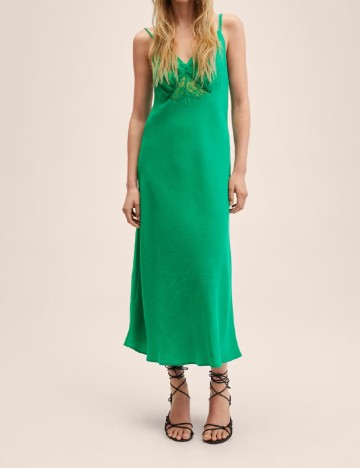 Rochie lunga Mango, verde