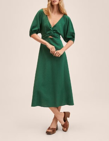 Rochie medie Mango, verde