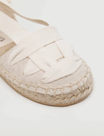 Espadrile Mango Kids, crem Crem