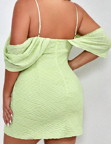 Rochie scurta SHEIN CURVE, verde Verde