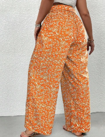 Pantaloni SHEIN CURVE, portocaliu Portocaliu