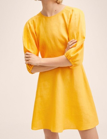 Rochie scurta Mango, galben