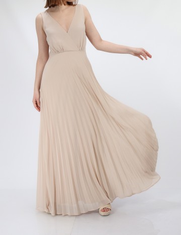 
						Rochie lunga AX Paris, nude