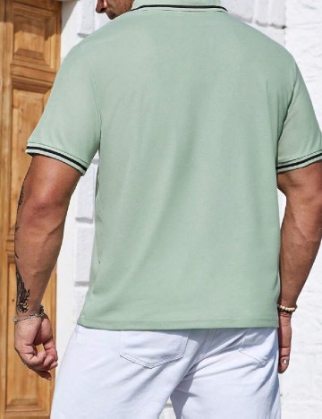 Tricou SHEIN Plus Size Men, verde