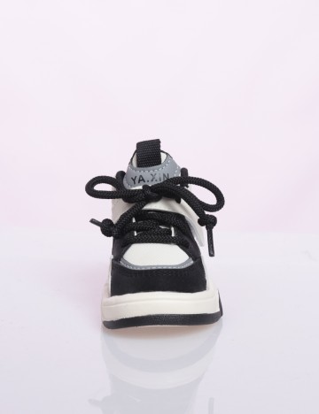 Adidasi Shein Kids, alb/negru