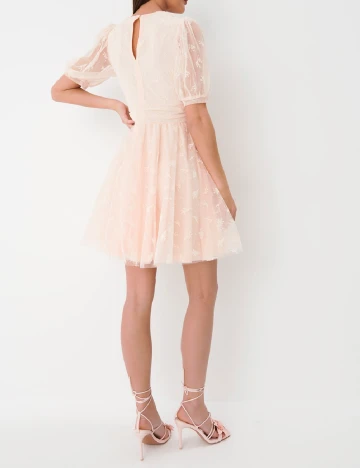 Rochie scurta Mohito, nude Crem