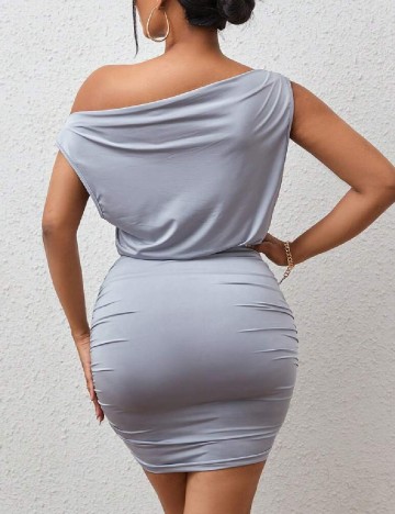 Rochie scurta SHEIN, gri