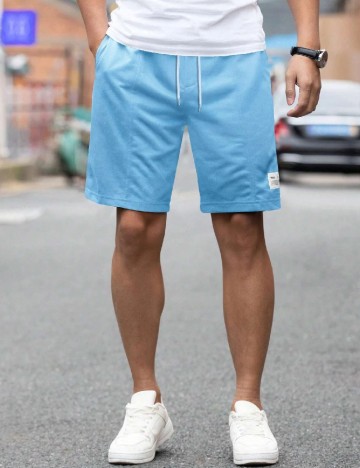 Pantaloni scurti SHEIN, bleu